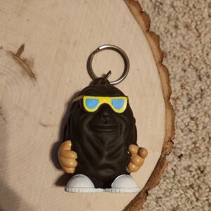 Vintage California Raisins Cool Sunglasses Keychain Coin Purse